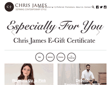 Tablet Screenshot of chrisjameskingston.com